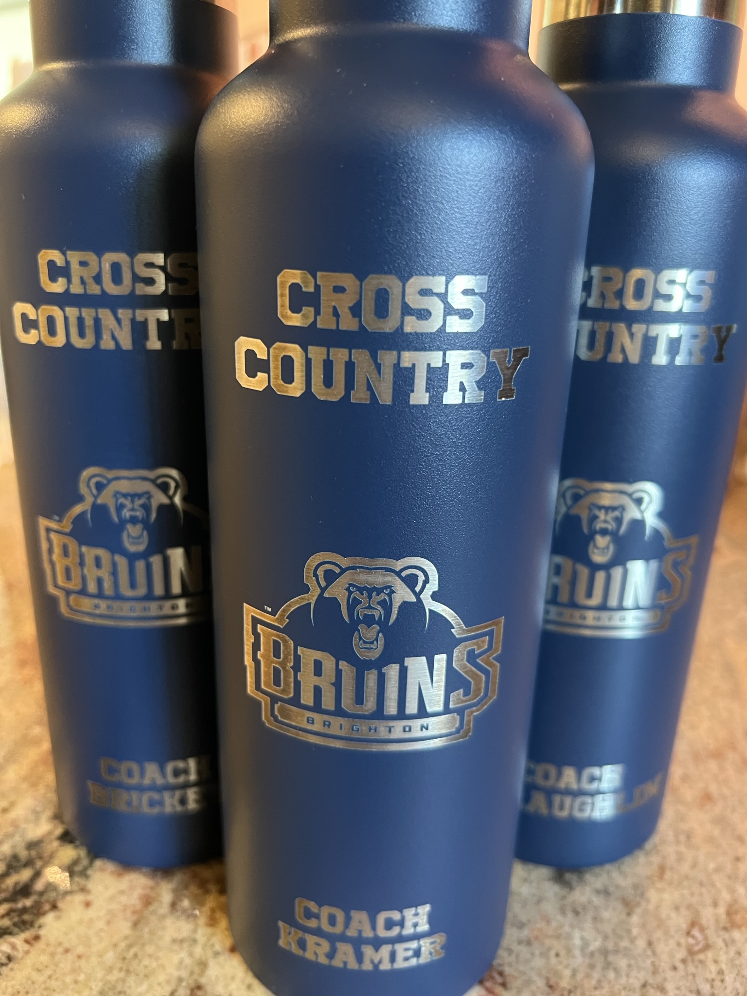 Laser Etched Water Bottles